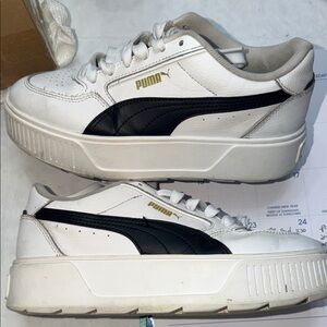 Puma White and Black Women's Sneakers karmen rebelle